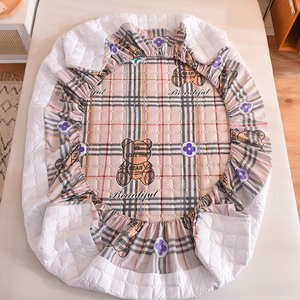 2024 nhà máy bán buôn tùy chỉnh đôi Nữ Hoàng Vua duy nhất đôi kích thước được trang bị tấm sợi nhỏ được trang bị tấm - Product Image 5