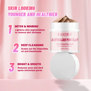 Masque d'<span class=keywords><strong>argile</strong></span> nettoyant pour les pores-Resserrement des pores hydratant Apaisant éclaircissant pour la peau Nettoyage doux pour tous les types de peau - Product Image 4