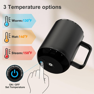 Custom logo Self Heating <strong>Coffee</strong> Mug App Control Temperature Auto Sleep <strong>Smart</strong> Drinkware Charging coaster High Quality <strong>Coffee</strong> <strong>Cup</strong> - Product Image 3
