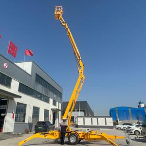 L-392 China Telescopic Articulated Boom Lift Hydraulic Man Lift <strong>Tracked</strong> <strong>Cherry</strong> <strong>Picker</strong> Towable Boom Lift for <strong>Sale</strong> - Product Image 6