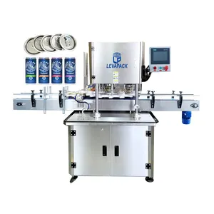 Food tin can sealer machine fully automatic for paper tube can lid beer canning machine