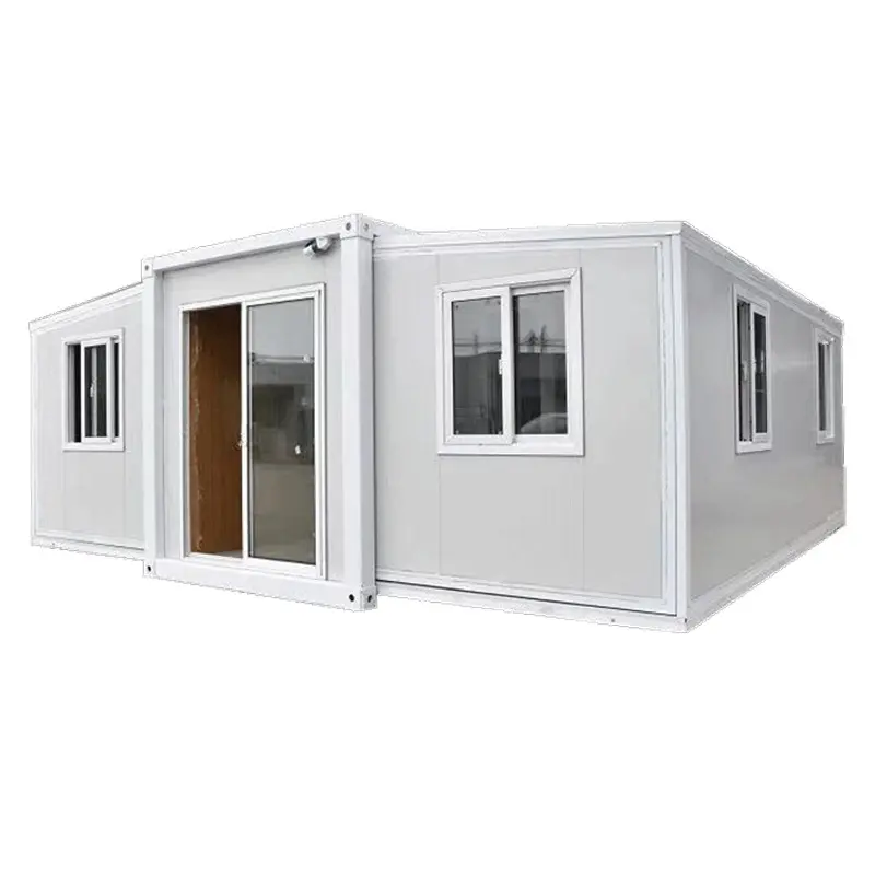DM 20 फीट पूर्वनिर्मित कंटेनर हाउस 40 फीट मोबाइल होम केबिन बाथरूम के साथ विस्तार योग्य कंटेनर हाउस