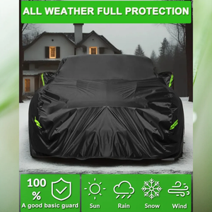 <span class=keywords><strong>Housse</strong></span> de voiture pour <span class=keywords><strong>Ford</strong></span> <span class=keywords><strong>Mustang</strong></span> 2005-2026, imperméable, toutes saisons, anti-poussière, pour <span class=keywords><strong>extérieur</strong></span>, avec fermeture éclair sur la porte, noire - Product Image 2