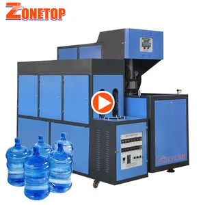 Semiautomática 18 litros 19 litros 20 litros 5 galones Plástico PET Preforma Máquina de moldeo por soplado Máquina para hacer botellas