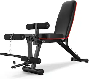 Weight Bench with Leg Extension and Curl, Incline Decline Benches for Home Gym Exercise & Strength Training