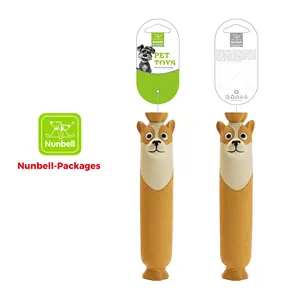 Nuovo Giocattolo da Masticare per Cani a Forma di Salsiccia Lunga in Lattice - Resistente, Interattivo, per la Dentizione e il Sollievo dal Noio, Pulizia dei Denti - Product Image 3