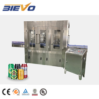 Petite machine complète de mise en conserve de bière pour boissons gazeuses/ligne de production de remplissage de canettes en aluminium