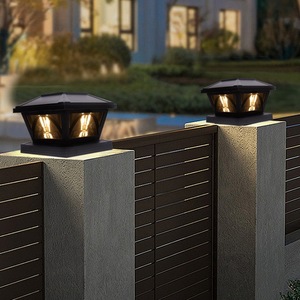 Lámpara Decorativa para Exteriores, Resistente al Agua, con Energía Solar, para Jardín, Patio, Poste de Valla, Lámpara Solar para Pilar - Product Image 4