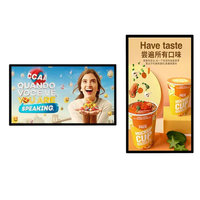 Écran publicitaire LED mural personnalisé 1080p, 32-55 pouces, Android WiFi/4G pour bureau, mariage, centre commercial