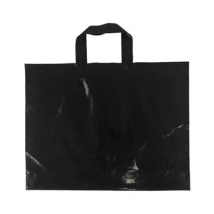 Premium HDPE <b>Plastic</b> Carry Bags Bulk <b>Tote</b> Handle Shopping Bags Letter Reusable Grocery Sacks for Retail Food Packaging - Product Image 3