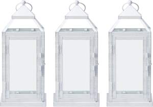 Candelero de Metal elegante y moderno, construcción duradera con superficie pulida, linterna versátil para decoración del hogar interior y exterior - Product Image 4