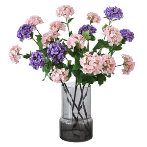 Flores Artificiales de Seda, Hortensias de 3 Cabezas con Tallo Largo, Precio al por Mayor, Flores para Arco de Boda, Hortensias Holandesas de Seda Sintética - Product Image 4