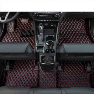Alfombrillas de cuero para coche para <span class=keywords><strong>Hyundai</strong></span> <span class=keywords><strong>Tucson</strong></span> 2016 2017 2018 <span class=keywords><strong>2019</strong></span> 2020 alfombra accesorios interiores Auto pie Kits duraderos - Product Image 3