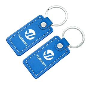 Nouveau porte-clés personnalisé en cuir PU 2025 avec logo imprimé double face – Cadeau d'affaires tendance, pendentif clé - Product Image 1