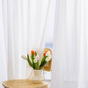 <span class=keywords><strong>Shein</strong></span> <span class=keywords><strong>Dropshipping</strong></span>, cortinas blancas transparentes que transmiten luz, cortina de ensueño para sala de estar, balcón, persianas verticales transfronterizas - Product Image 5