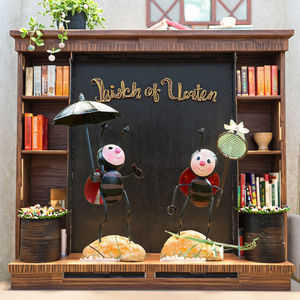 Pastorale coccinelle fourmi modèle créatif métal artisanat pour salon étude fenêtre décoration Offre Spéciale cadeau - Product Image 1