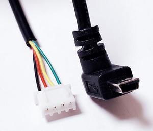 Custom Angle <b>Micro</b> Male to 4Pin <b>Usb</b> <b>Cable</b> Jst Molex Picoblade to <b>Usb</b> Mini <b>B</b> Plug <b>Cable</b> Assembly - Product Image 6