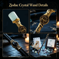 Ensemble de baguettes magiques en cristal des 12 signes du zodiaque, pierres naturelles polies, cadre d'affichage des constellations, coffret cadeau en cristal pour rituels spirituels et méditation