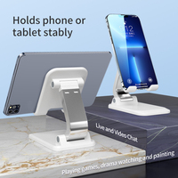 Support de téléphone portable universel en alliage d'aluminium avec coussinet en silicone, support de bureau réglable pour tablette