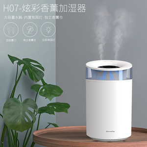 Dual <b>Mist</b> RGB LED Ultrasonic <b>Humidifier</b> with Aromatherapy Function for Hotel Outdoor Household Use 1 Year Warranty - Product Image 1