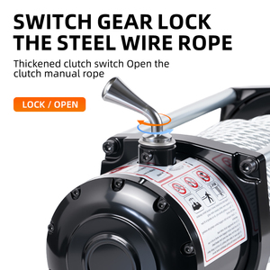 מכירה חמה כננת חשמלית 12V 24V איכותית 12000 ליברות כבל פלדה מנוע 100% נחושת גובה הרמה 24 מטר שלט אלחוטי - Product Image 5