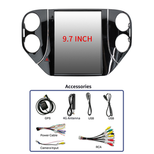 Lettore DVD per <span class=keywords><strong>Auto</strong></span> Android con Schermo Verticale da 9.7 Pollici, Navigazione GPS per <span class=keywords><strong>Volkswagen</strong></span> <span class=keywords><strong>Tiguan</strong></span> 2006-2016, Stereo <span class=keywords><strong>Auto</strong></span> - Product Image 2