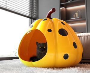 Muebles de lujo para mascotas Casa interior para perros Cama para mascotas Casa PARA GATOS-Serie calabaza - Product Image 2