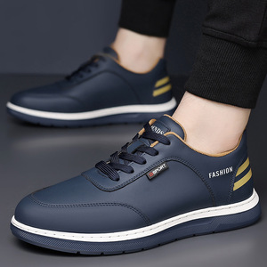 Zapatos Casuales para Hombre, Suela Suave, Tacón Plano, con Cordones, Modernos, Transpirables, para Caminar, Tallas Juveniles 39 40 41 42 43 44 - Product Image 4