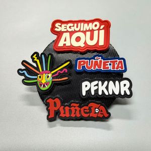 Custom 3D Soft PVC Hat logo Heat Embossing Custom <b>Transparent</b> Heat Seal PVC Iron in Patches Rubber Patches <b>Labels</b> for Clothing - Product Image 2