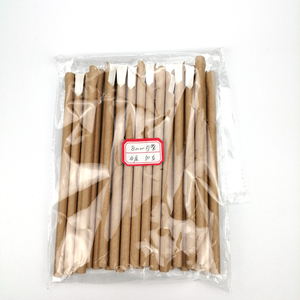 Gorlando Kraft marrón pajitas de papel con cuchara - Product Image 6