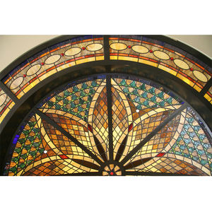 Dôme en vitrail illuminé avec lustre central, dôme en verre plombé artisanal, lampe <span class=keywords><strong>de</strong></span> plafond en verre décoratif - Product Image 6