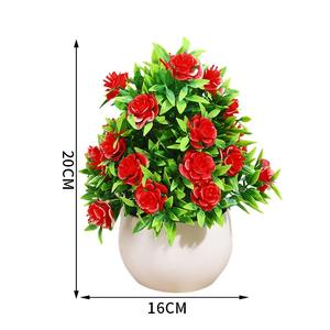 פרח מלאכותי סיטונאי בית קישוט שולחן עבודה קטן קטן ורד קטן קישוט חתונה קישוט - Product Image 6