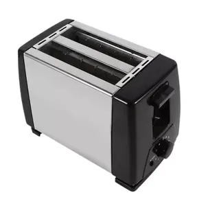 2 Scheiben Stahl brot Extra breiter Schlitz Kompakte Toaster, elektrische kleine Brot maschine für Waffeln