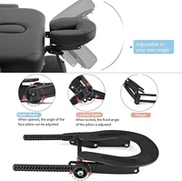 Table de massage pour le visage Berceau et coussin Chaise de massage réglable Lit de spa Appui-tête et oreiller pour le visage