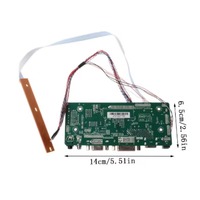 Placa Controladora LCD HD-MI DVI VGA Audio, Módulo de Audio para PC, Kit de Bricolaje, Pantalla de 15.6 Pulgadas B156XW02 1366X768 1 Canal 6/8 bits, Panel de 40 Pines