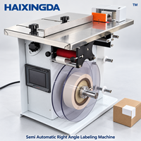 Machine d'étiquetage d'angle semi-automatique pour l'application d'étiquettes adhésives sur les coins des boîtes, équipement d'emballage de cartons