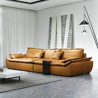 New Custom ization Segels ofa Italienisch gefrostet modernes Sofa Leder breit sitzend tief Latex Sofas und Couch