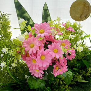 Inicio boda simulación flor decoración <span class=keywords><strong>Mei</strong></span> <span class=keywords><strong>Lin</strong></span> color crisantemo - Product Image 4