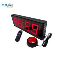 Tuoxing - Botón de Presión Manual con Luz LED Roja Portátil, Ecológico, Duradero, de Aleación de Aluminio, para Juegos, Desafíos, Deportes y Entretenimiento