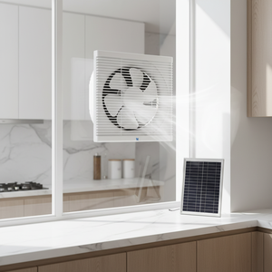 Ventilateur <span class=keywords><strong>d</strong></span>'extraction à moteur à balais DC 12V 6/8/10/12 pouces à énergie solaire pour <span class=keywords><strong>salle</strong></span> <span class=keywords><strong>de</strong></span> <span class=keywords><strong>bain</strong></span> et cuisine, ventilateur AC/DC pour la maison - Grande Vente - Product Image 1