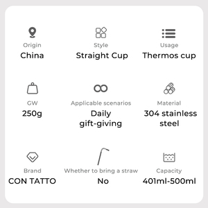 Campione Gratuito Borraccia Sportiva Yekea da 500ml a Doppia Parete in Acciaio Inox 304, Thermos Sottovuoto Ecologico - Product Image 5