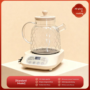Marmite Électrique Santé Tout Verre 110V 1200ml 400W avec Minuteur 24H, 6 Modes de Cuisson, Réduction du Bruit pour Maison et Bureau, Exportation Taïwanaise - Product Image 5