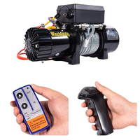 Treuil 12v 12v 24v portable sans fil à distance treuil électrique, mini moteur à grande vitesse treuil électrique télécommande sans fil