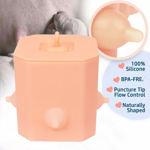Mangeoire à lait d'allaitement pour chiot avec mamelons chaton Station d'alimentation Silicone Designer chien fournitures en caoutchouc - Product Image 2