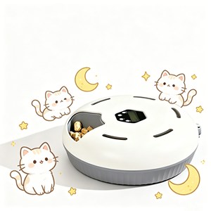 Wall Mount Pet Feeder Space Saving Timed <b>Automatic</b> Pet Food <b>Dispenser</b> Indoor Use - Product Image 1