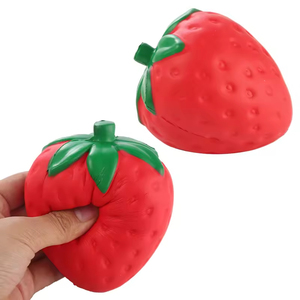 Pelotas Antiestrés de PU Suave con Forma de Fruta, Ecológicas, Juguetes Sensoriales para Niños y Adultos, Venta al Por Mayor de Fábrica, Alta Calidad - Product Image 5