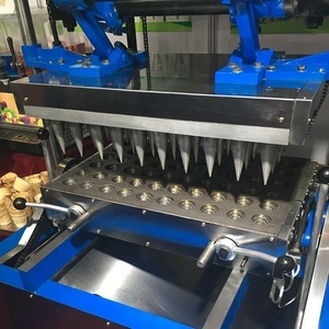 Petite machine à cônes à glace verticale commerciale, semi-automatique, électrique, équipement de fabrication de cônes à gaufres - Product Image 5