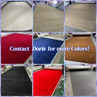 Moquette Moderne Bordeaux Unie à Poils Longs en Rouleau 100% PP Ignifuge pour Auditorium, Église, Mosquée, Bureau – Douce et Confortable