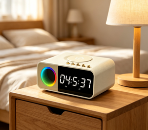 Enceinte <span class=keywords><strong>Bluetooth</strong></span> <span class=keywords><strong>portable</strong></span> 8W, Boombox sans fil, batterie remplaçable, <span class=keywords><strong>mini</strong></span> subwoofer, réveil, <span class=keywords><strong>charge</strong></span> 15W, AUX, carte TF, audio USB - Product Image 3