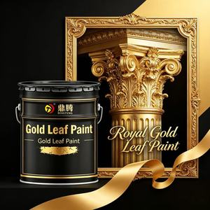 Vernice Metallizzata Effetto Foglia d'Oro di Alta Qualità per Pareti Interne, Decorazioni Artistiche, a Base d'Acqua, Non Tossica, Asciugatura Rapida, Lucida - Product Image 3